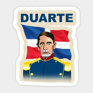 Duarte T-shirt with text Sticker